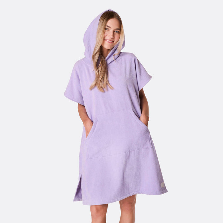 Lila kylpyponcho