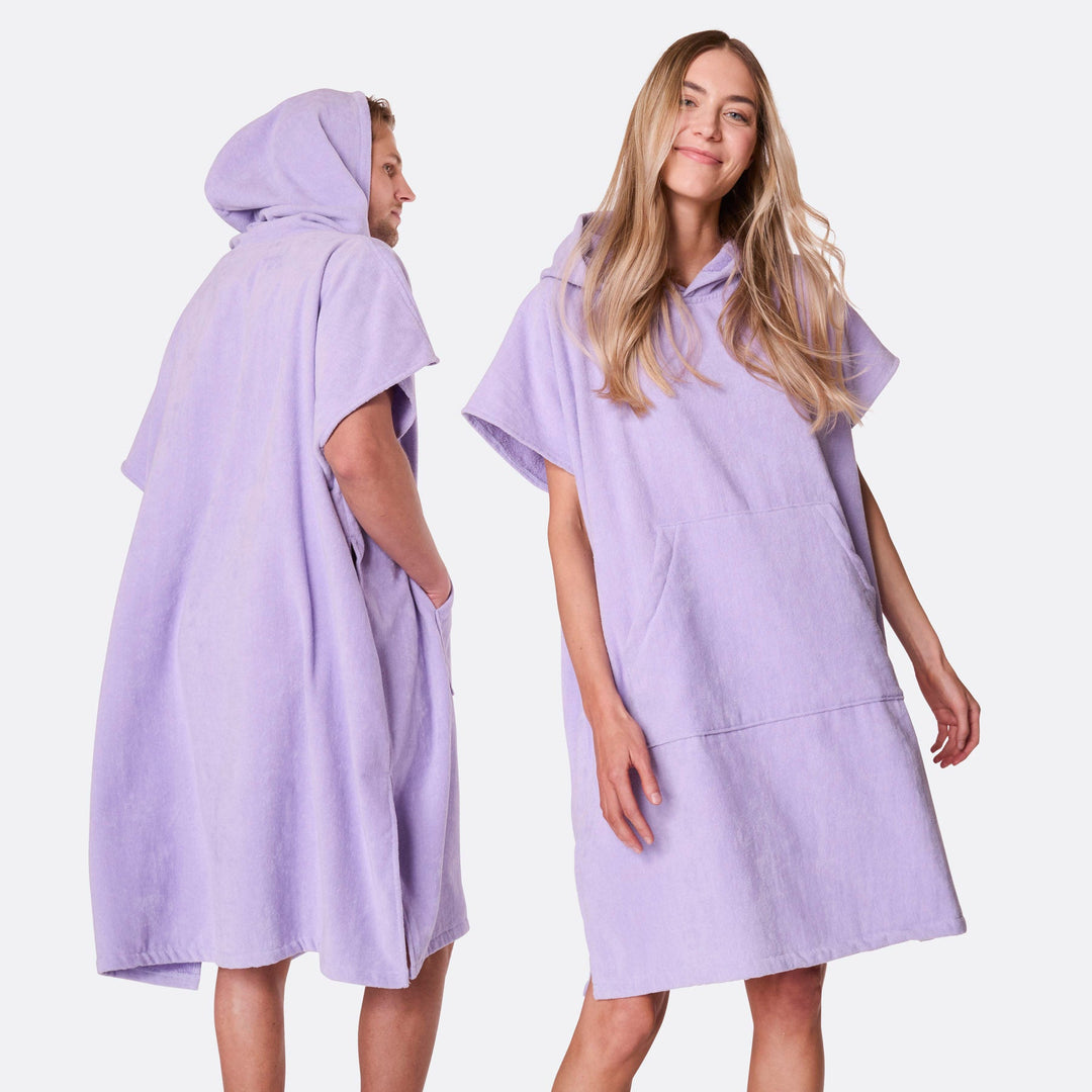 Lila kylpyponcho