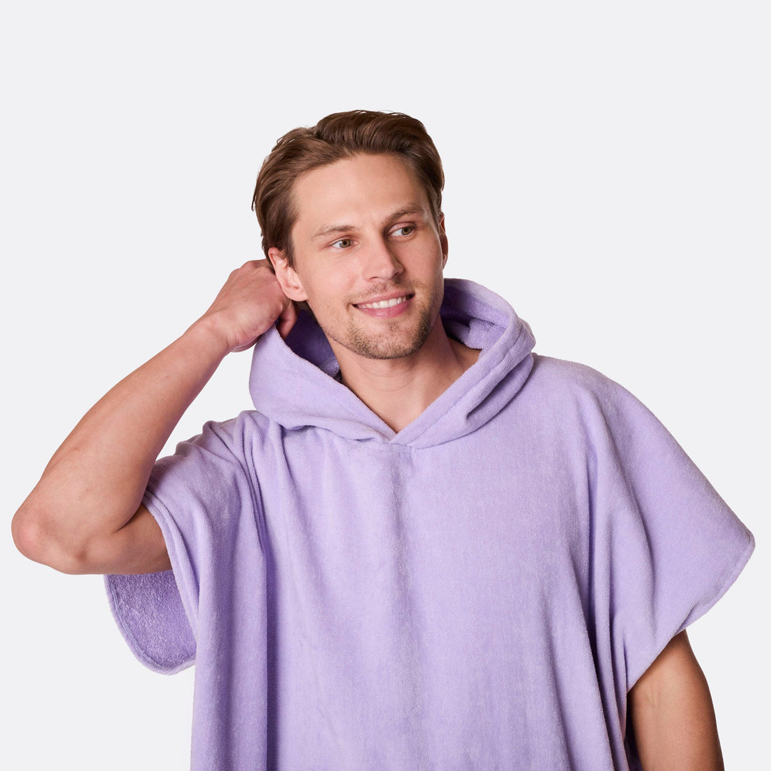 Lila kylpyponcho