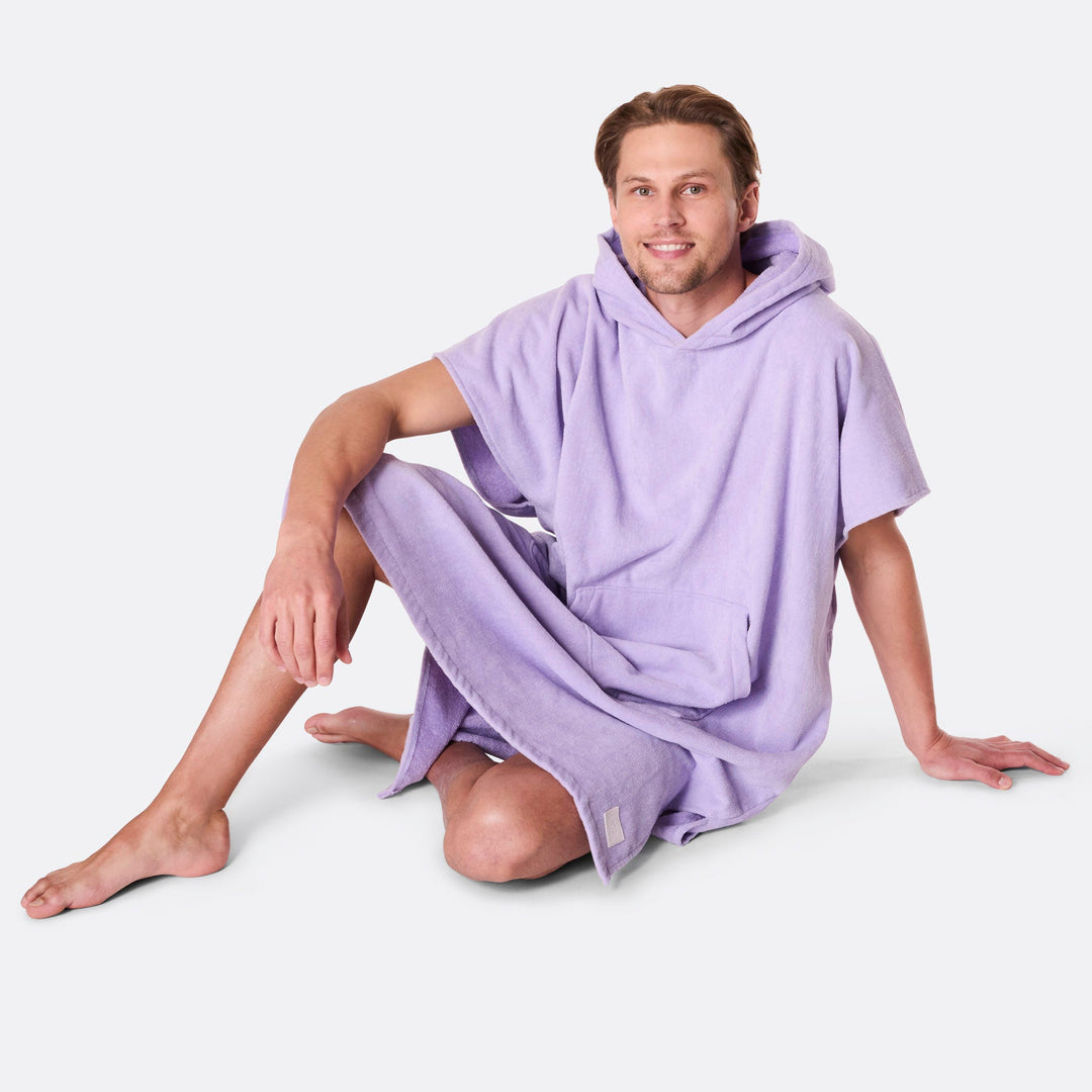 Lila kylpyponcho