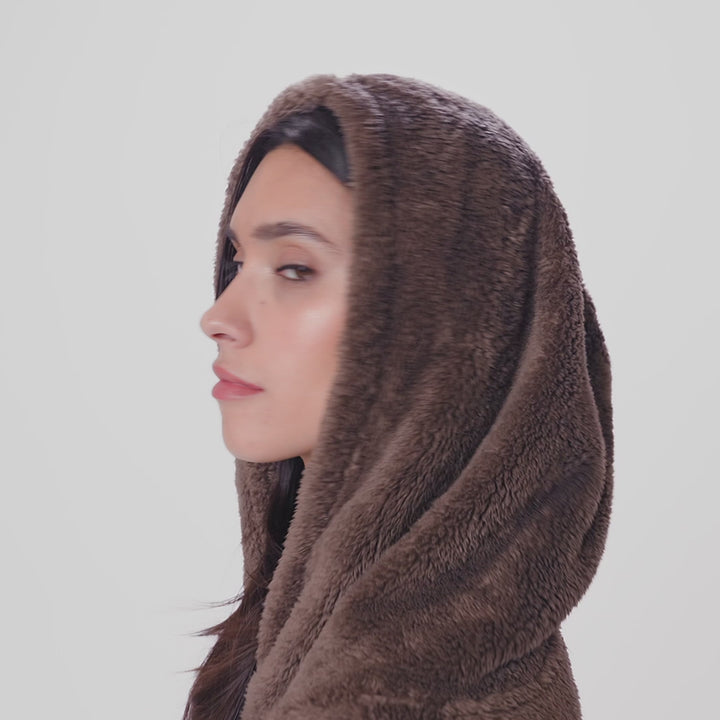 Ruskea Teddy HappyHoodie