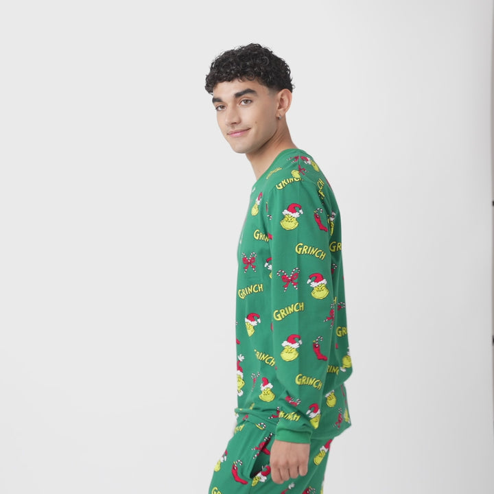 Miesten The Grinch Joulupyjama