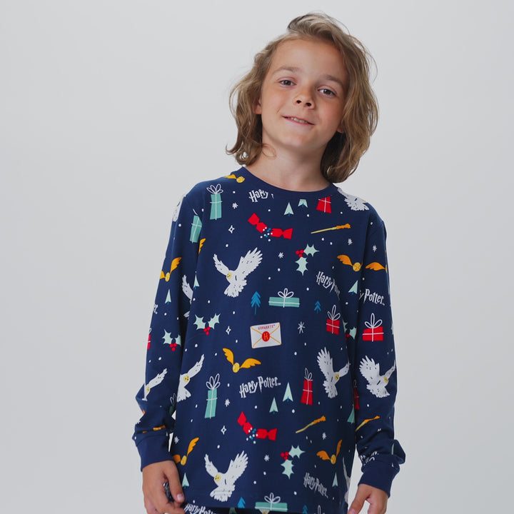 Lasten Sininen Harry Potter Pyjama