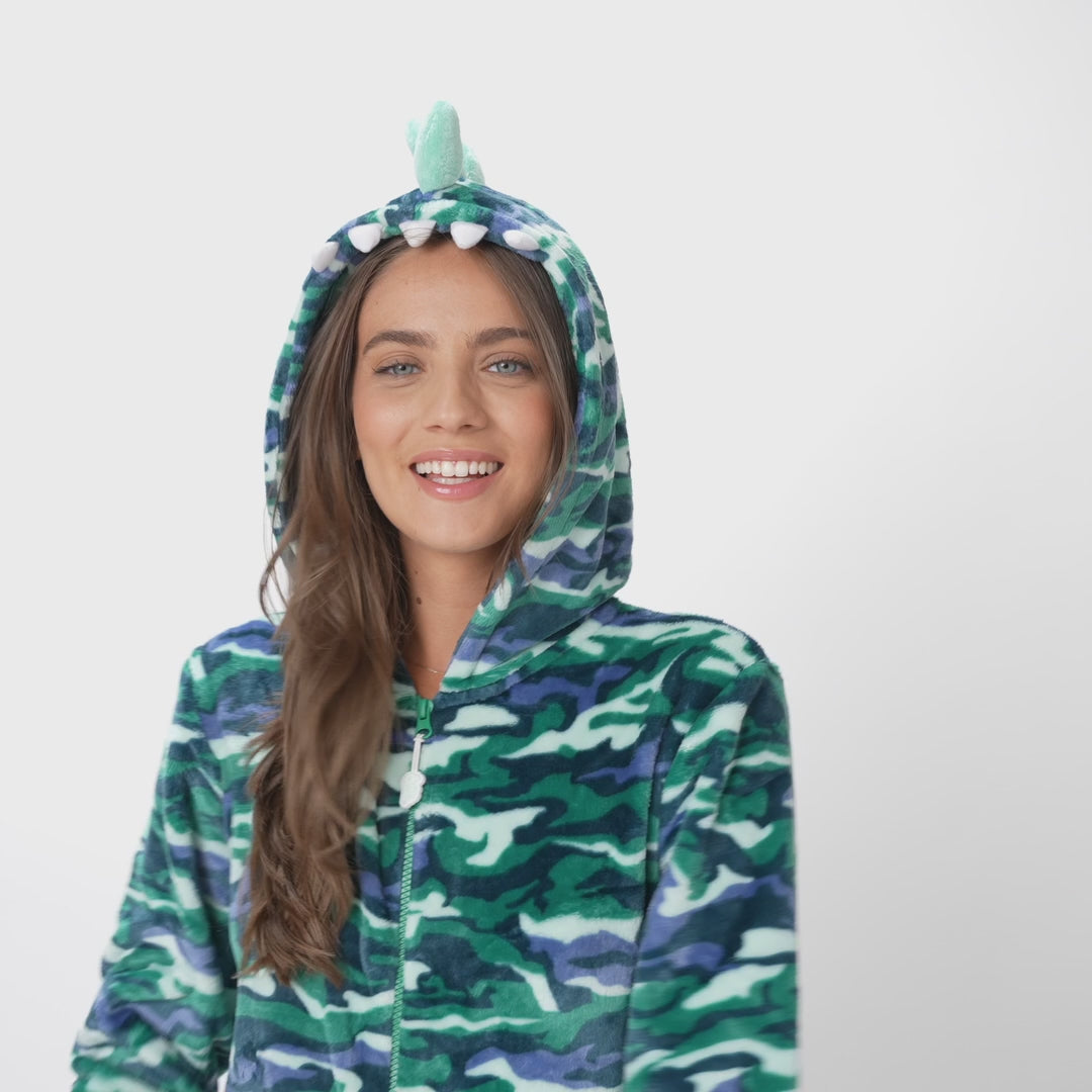 Naisten Dinosaurus Onesie