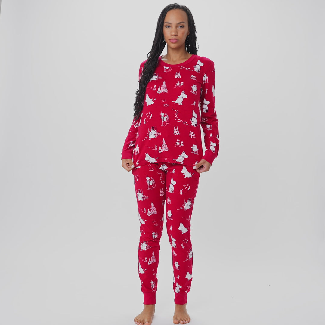 Naisten Muumi joulupyjama