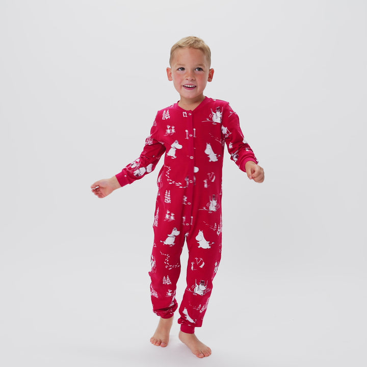 Lasten Muumi overall-joulupyjama