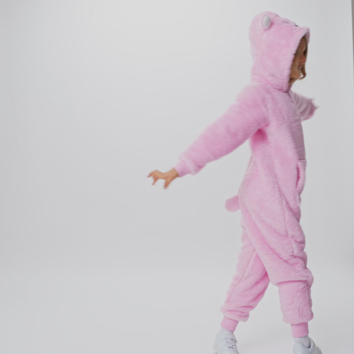 Lasten Pinkki Nallekarhu Onesie