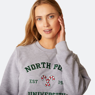 Naisten Jouluinen North Pole University Collegepusero