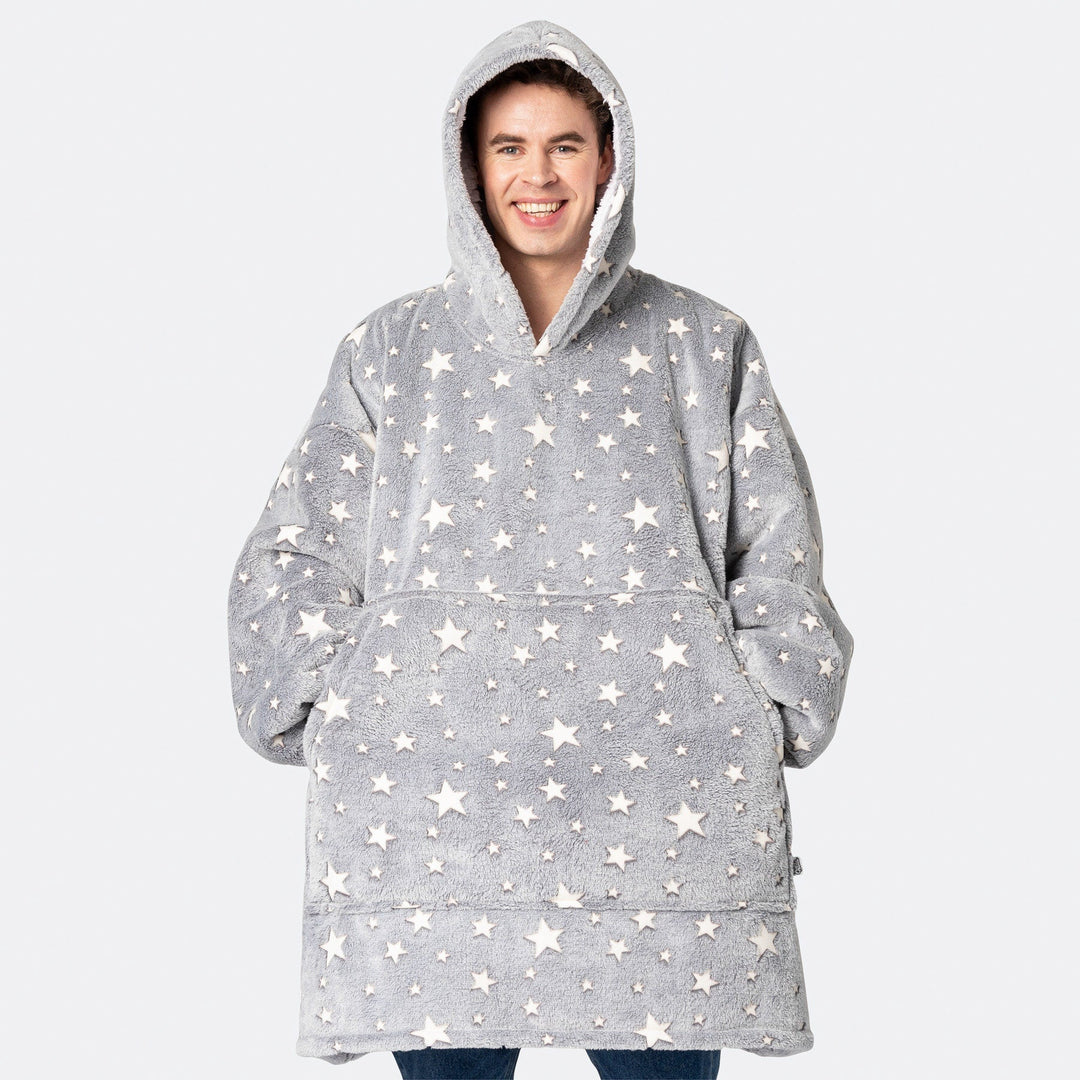 Harmaa Tähdet HappyHoodie