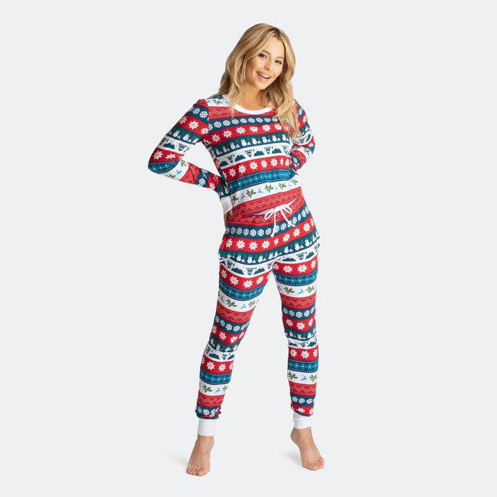 Raidallinen Joulupyjamat Perhe