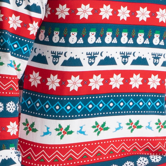 Raidallinen Joulupyjamat Perhe
