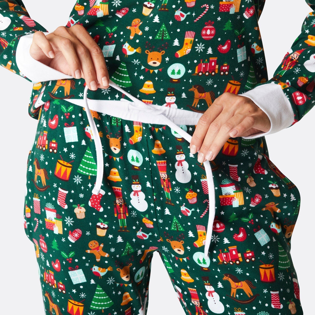 Vihreä Joulu-Unelma Joulupyjamat Perhe