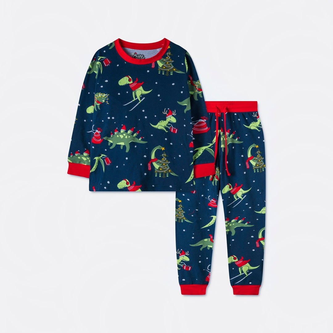 Lasten Dinosaurus Joulupyjama