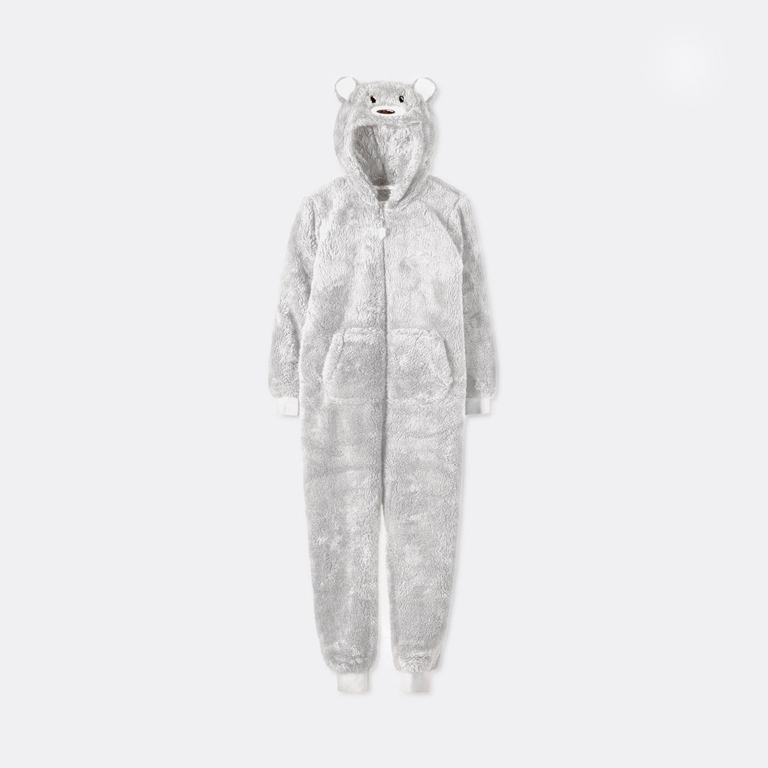 Lasten Harmaa Nallekarhu Onesie