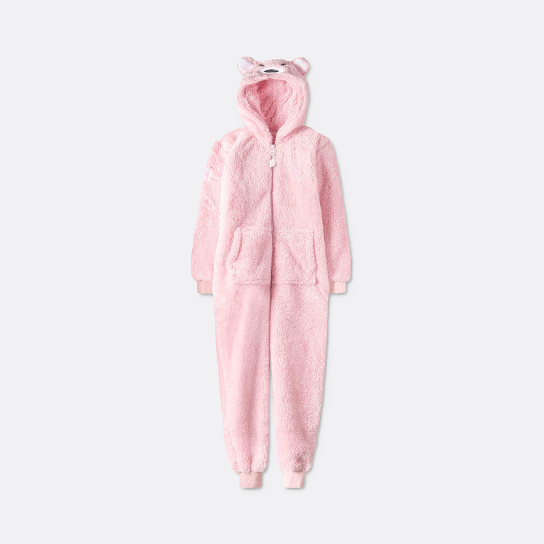 Lasten Pinkki Nallekarhu Onesie