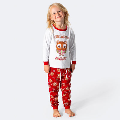 Lasten Piparkakkupöllö Joulupyjama