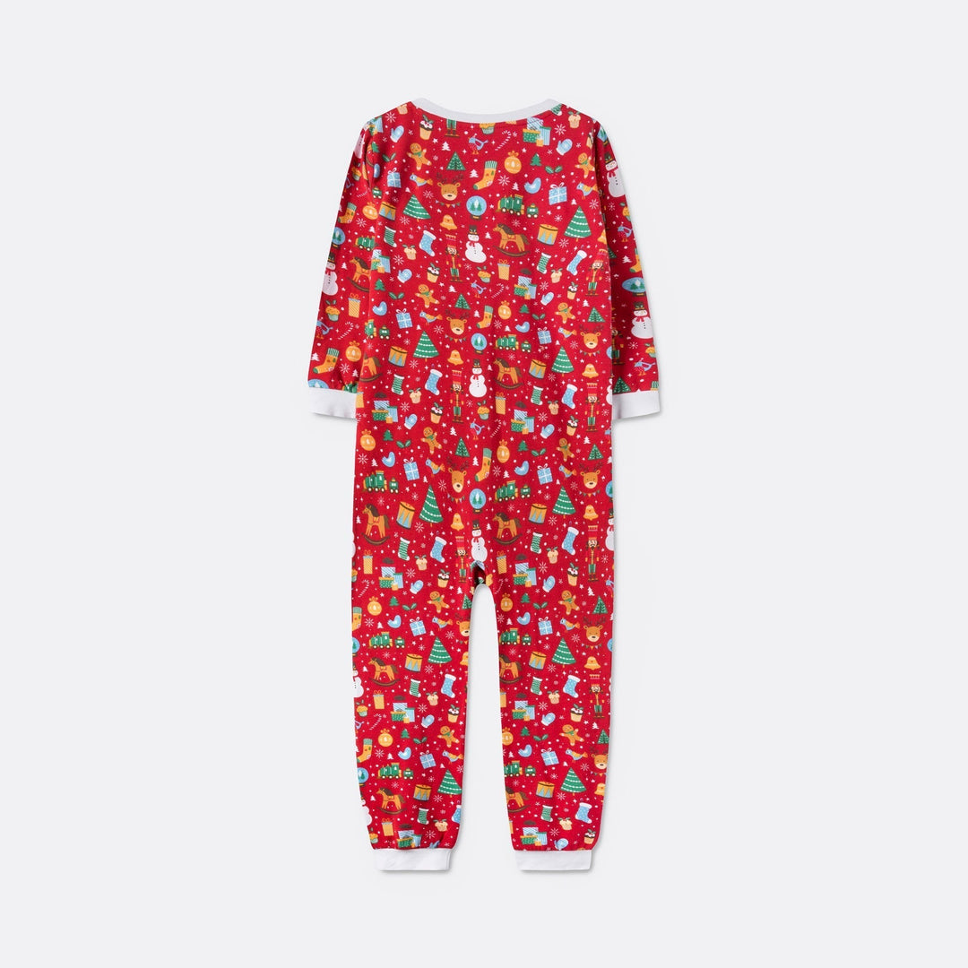 Lasten Punainen Joulu-Unelma Overall Joulupyjama