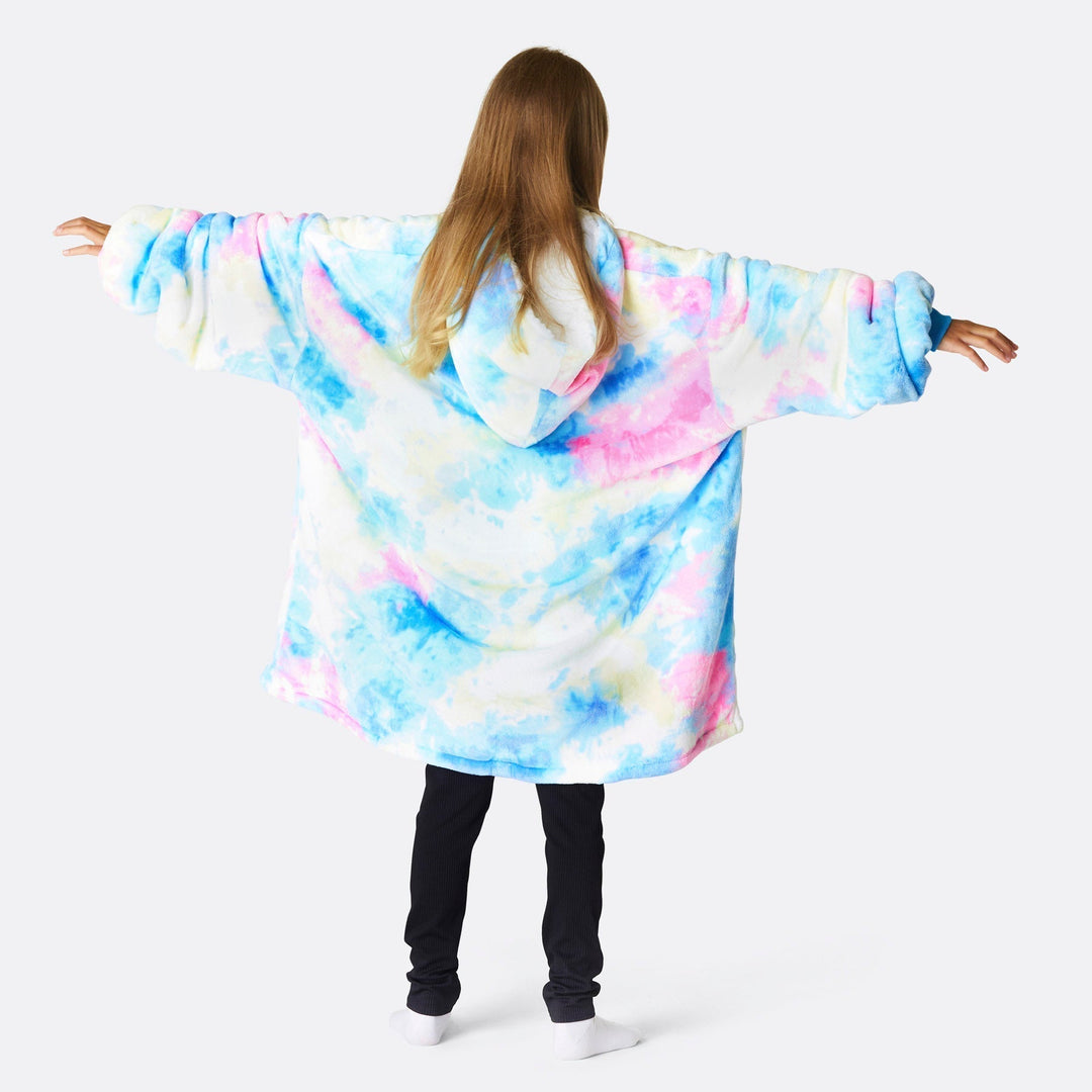 Lasten Tie Dye Cyan HappyHoodie