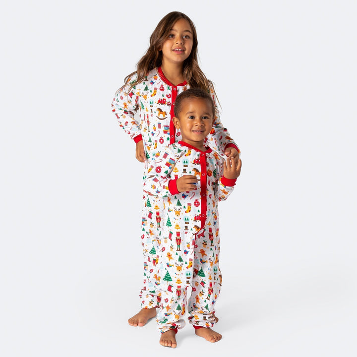 Lasten Valkoinen Joulu-Unelma Jouluhaalaripyjama