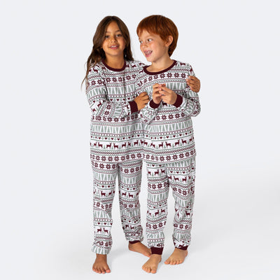 Lasten Valkoinen Talvi Pyjama