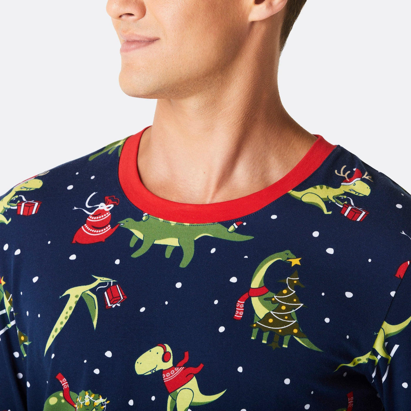 Miesten Dinosaurus Joulupyjama