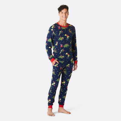 Miesten Dinosaurus Joulupyjama