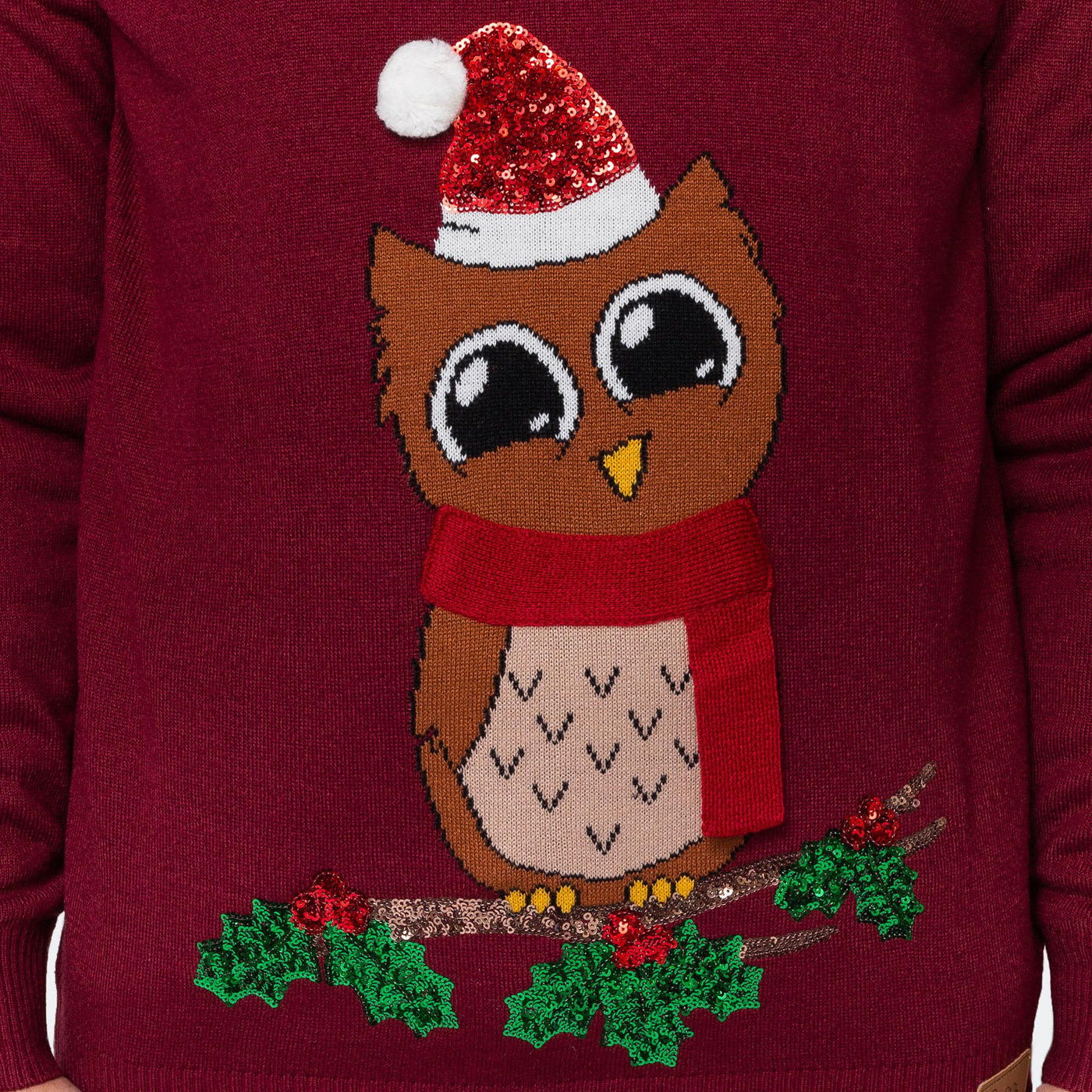 Miesten Owl I Want For Christmas Jouluneule
