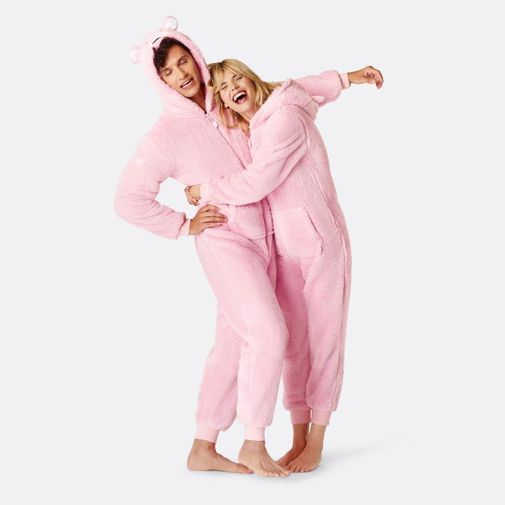 Miesten Pinkki Nallekarhu Onesie