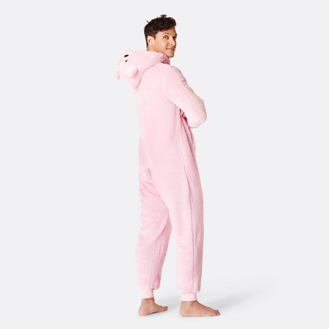 Miesten Pinkki Nallekarhu Onesie