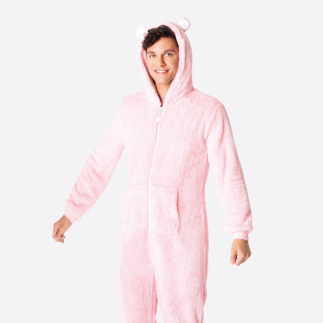 Miesten Pinkki Nallekarhu Onesie