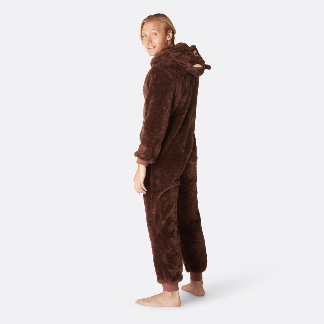 Miesten Ruskea Nallekarhu Onesie