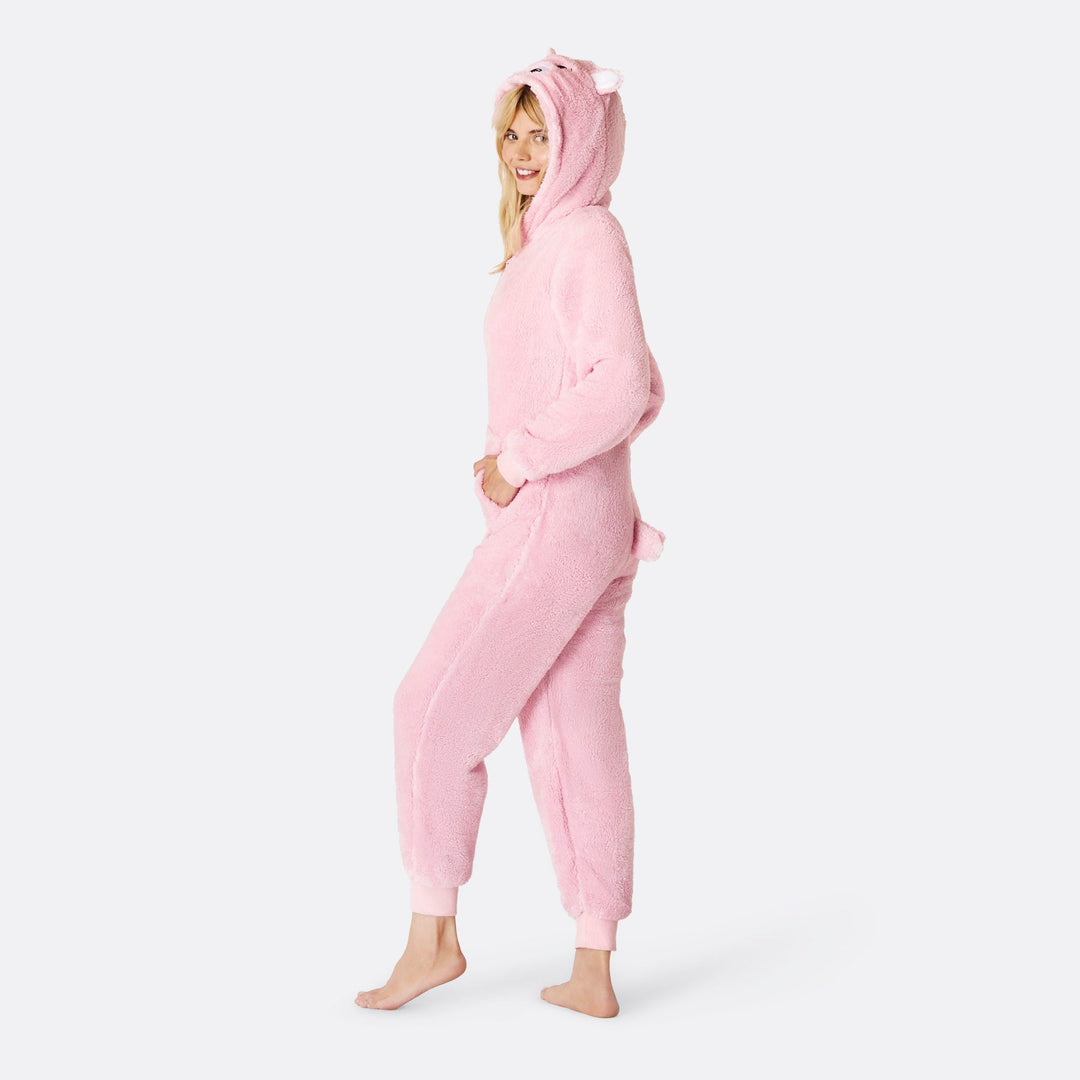 Naisten Pinkki Nallekarhu Onesie