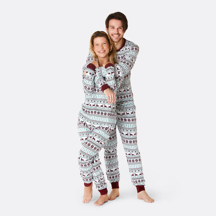 Naisten Valkoinen Talvi Pyjama