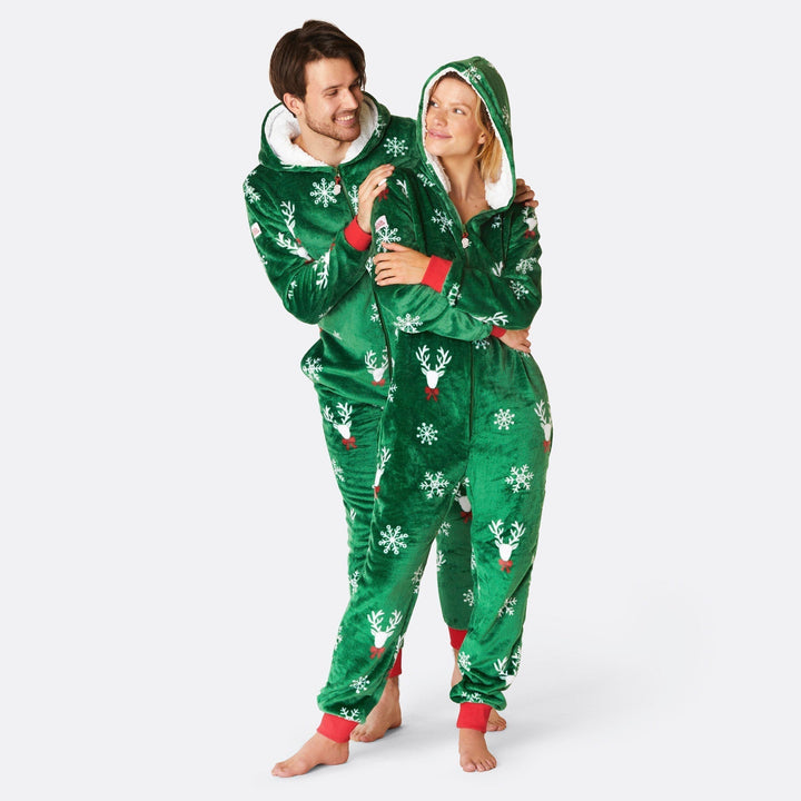 Naisten Vihreä Poro Onesie