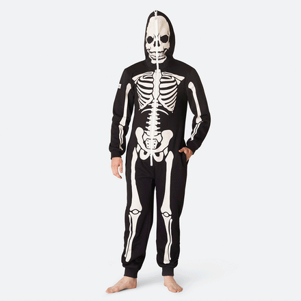 Miesten luuranko Halloween Onesie