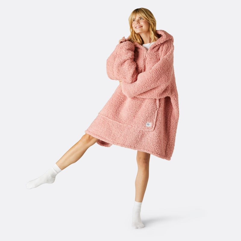 Pinkki Sherpa HappyHoodie