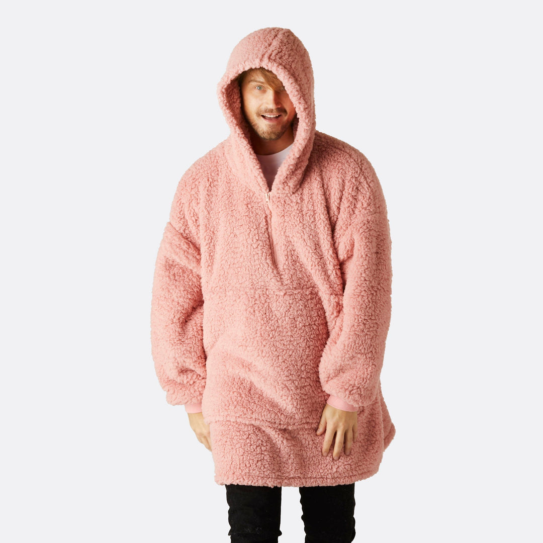 Pinkki Sherpa HappyHoodie