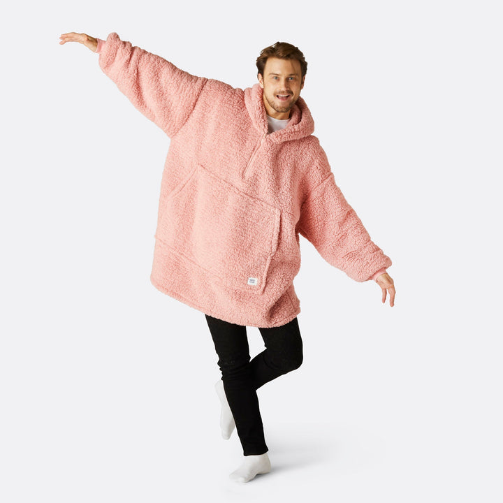 Pinkki Sherpa HappyHoodie