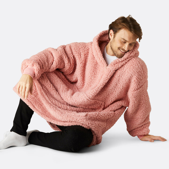 Pinkki Sherpa HappyHoodie