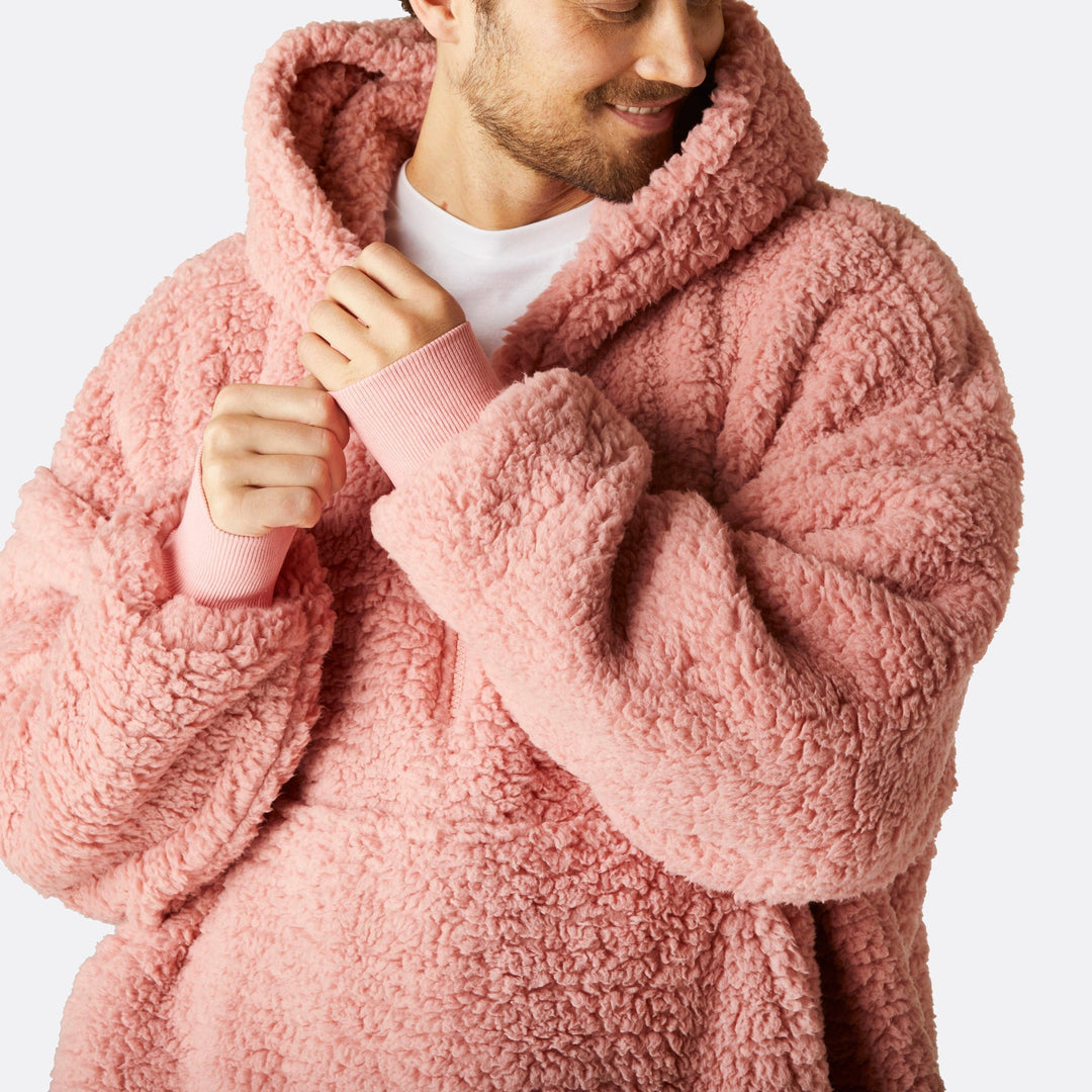 Pinkki Sherpa HappyHoodie