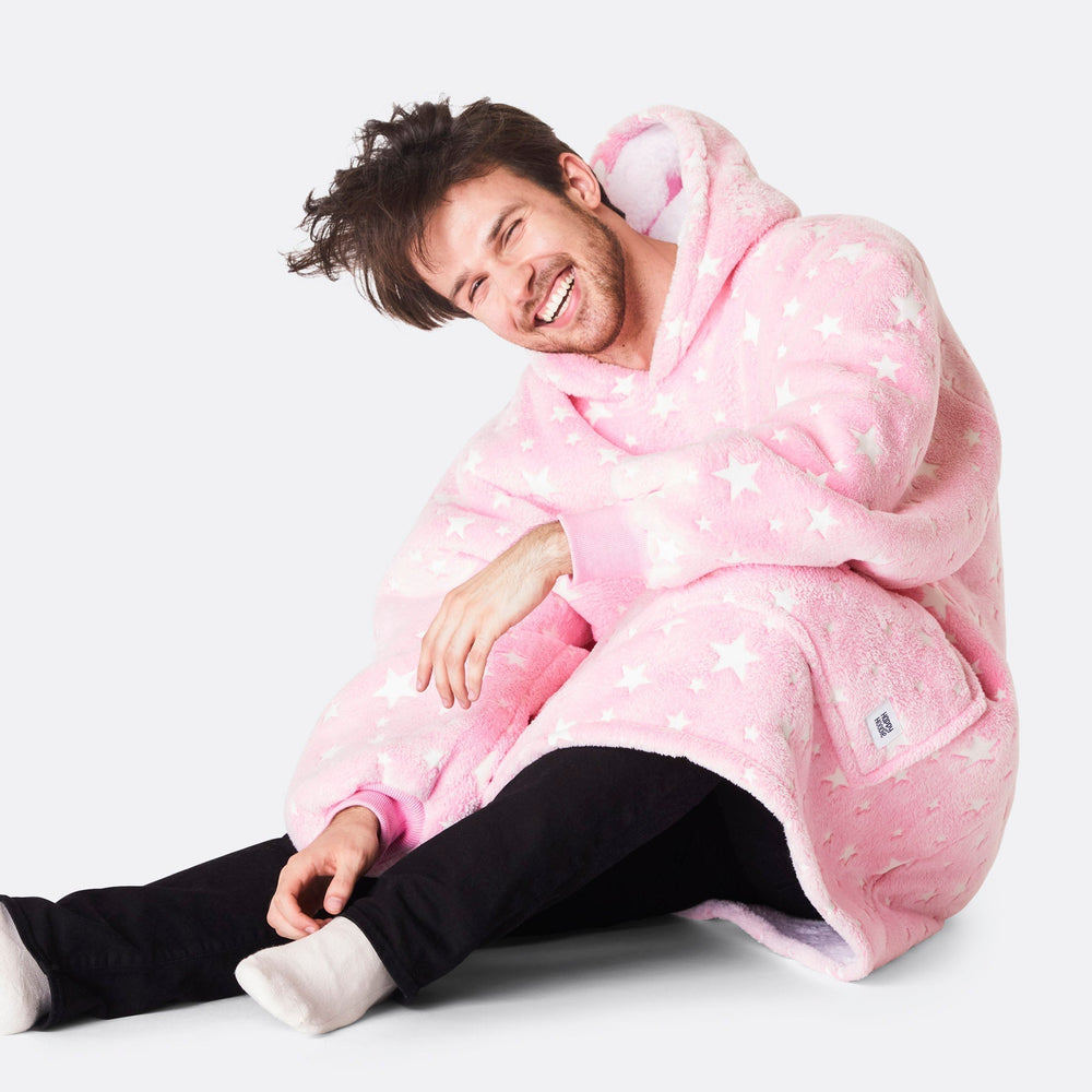 Pinkki Tähdet HappyHoodie