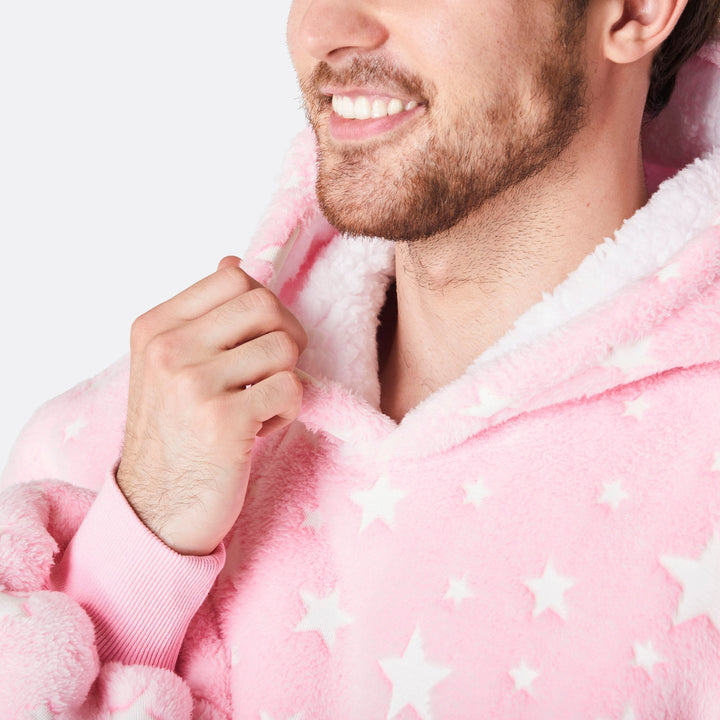 Pinkki Tähdet HappyHoodie