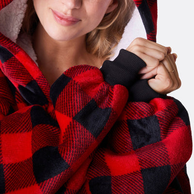 Punainen Ruutu HappyHoodie