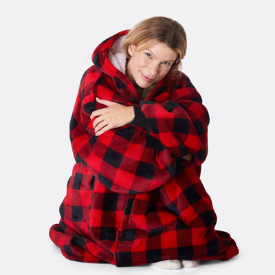 Punainen Ruutu HappyHoodie