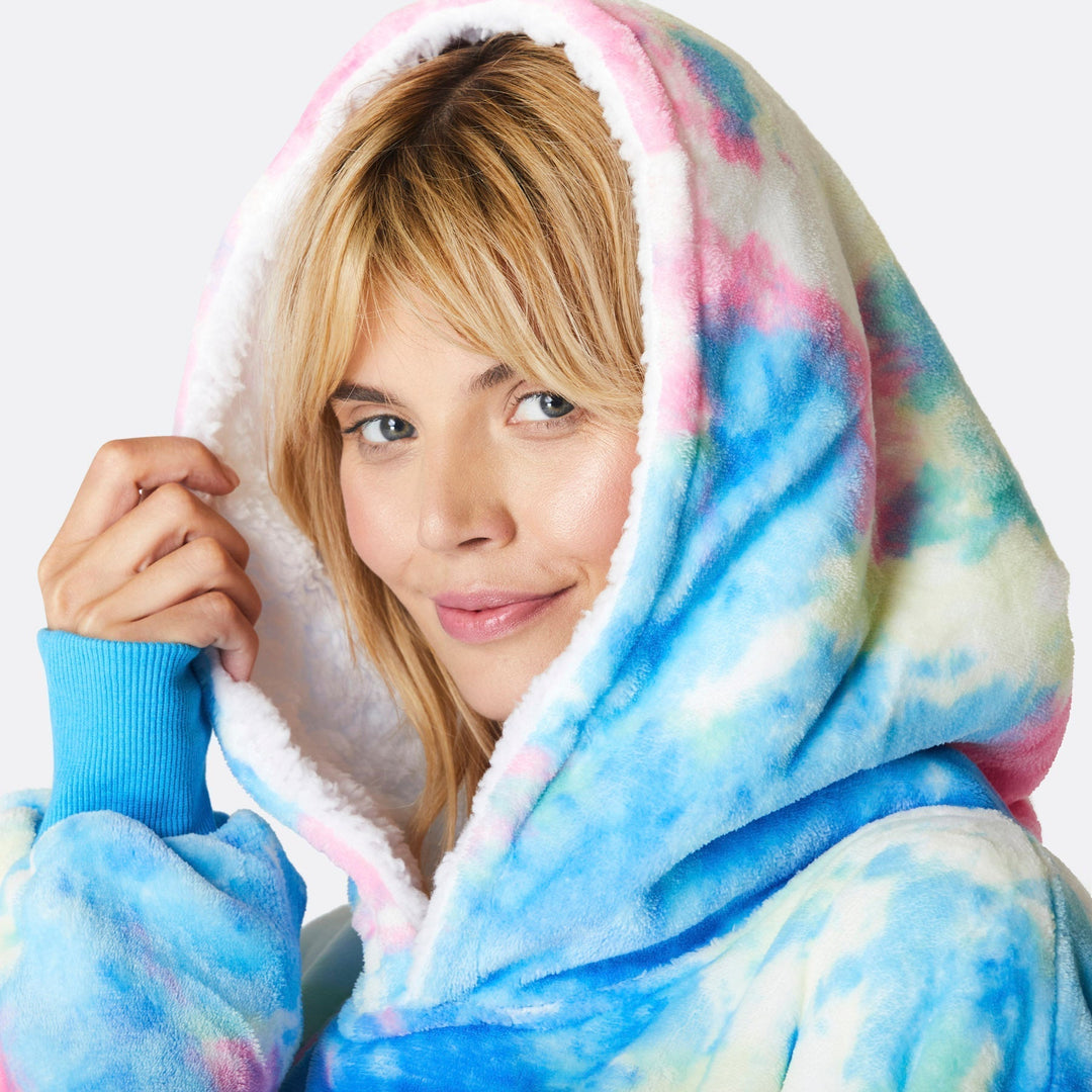 Tie Dye Sininen HappyHoodie