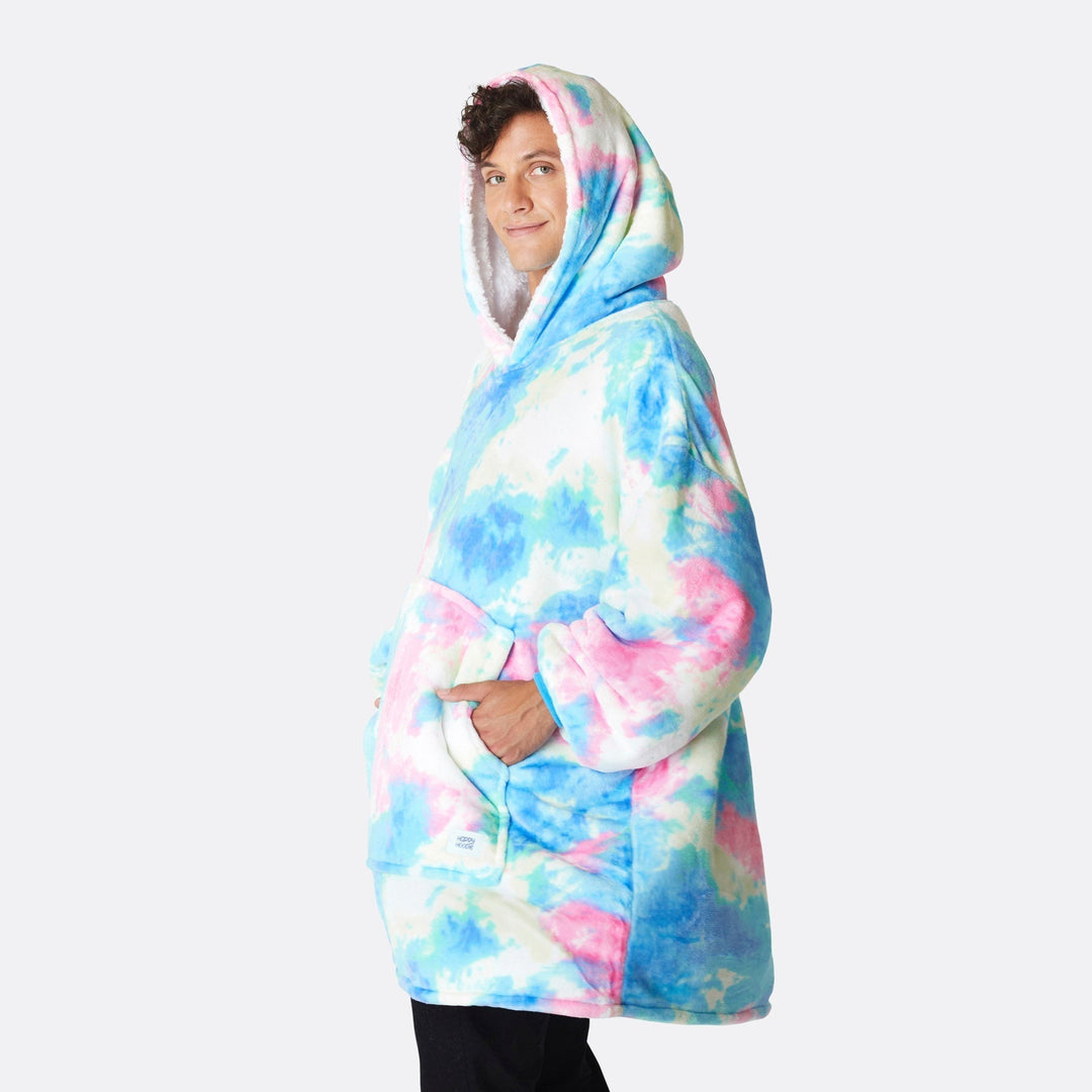 Tie Dye Sininen HappyHoodie