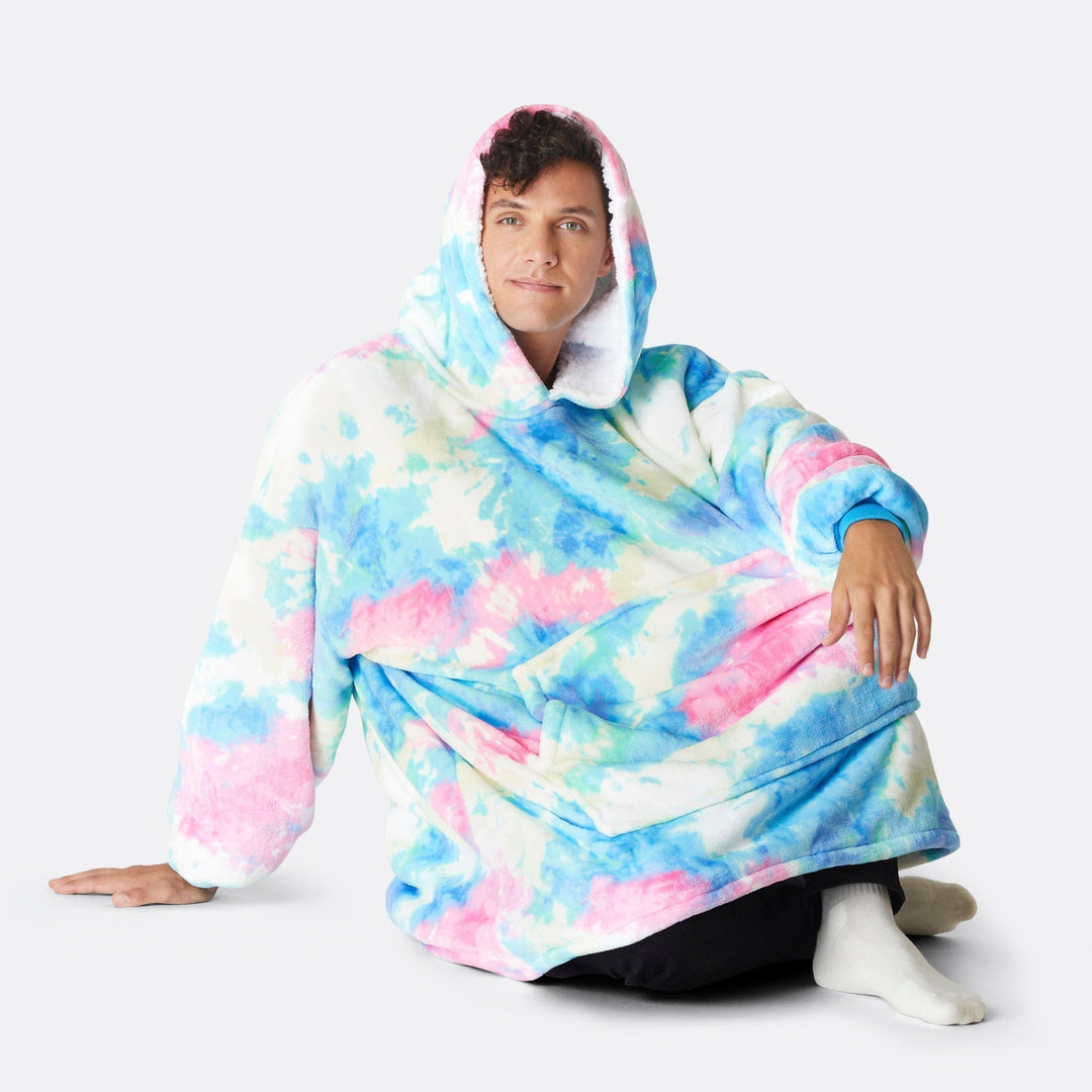 Tie Dye Sininen HappyHoodie