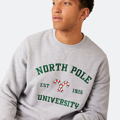 Miesten Jouluinen North Pole University Collegepusero