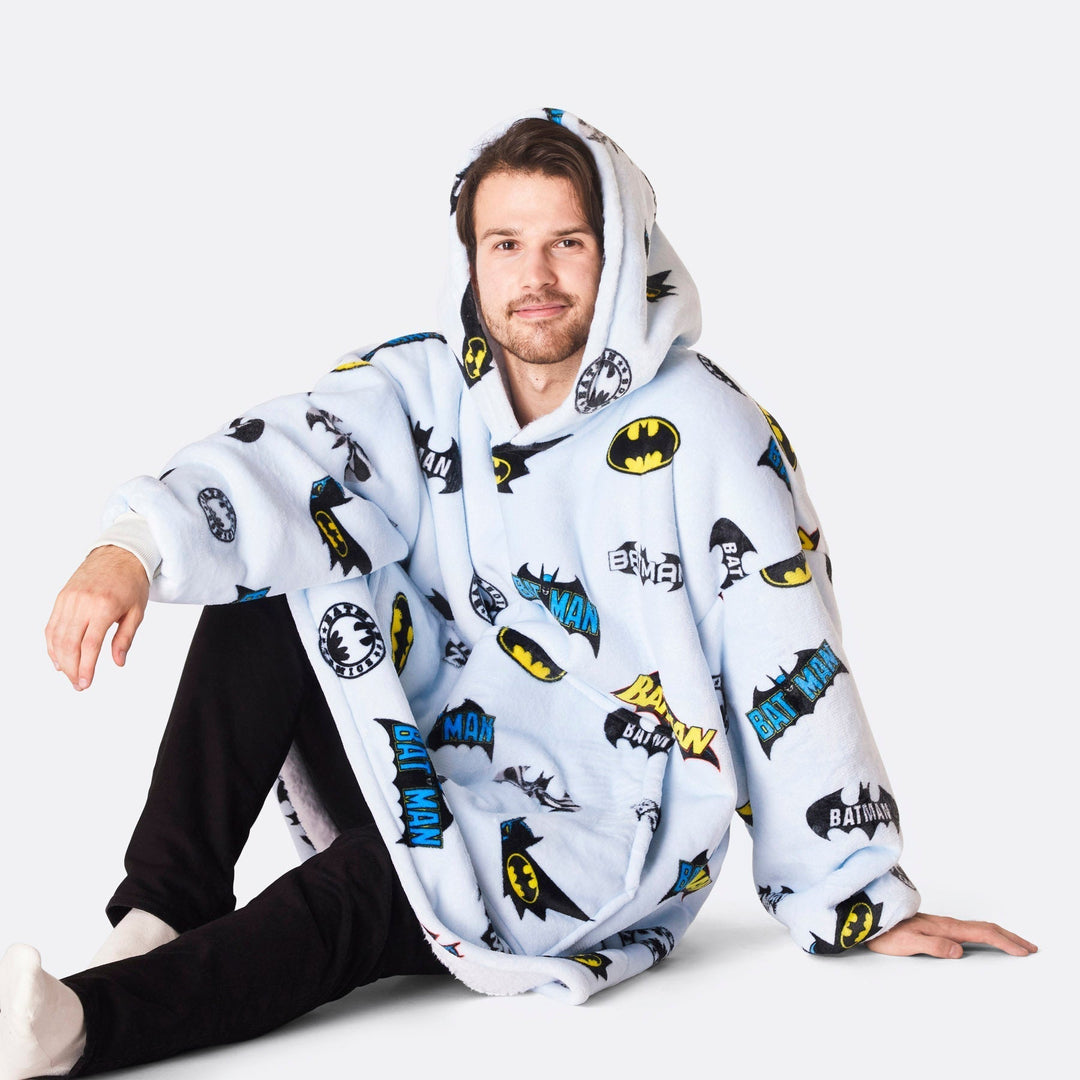 Vaaleansininen Batman HappyHoodie