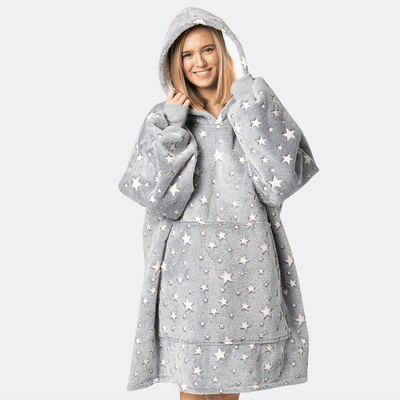 Harmaa Tähdet HappyHoodie